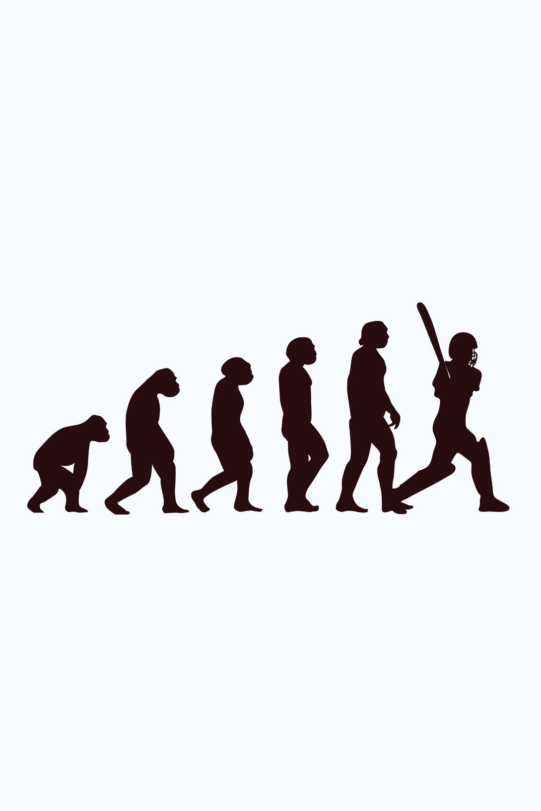 Evolution Of Cricket Printed T-Shirt For Men - WowWaves - 1