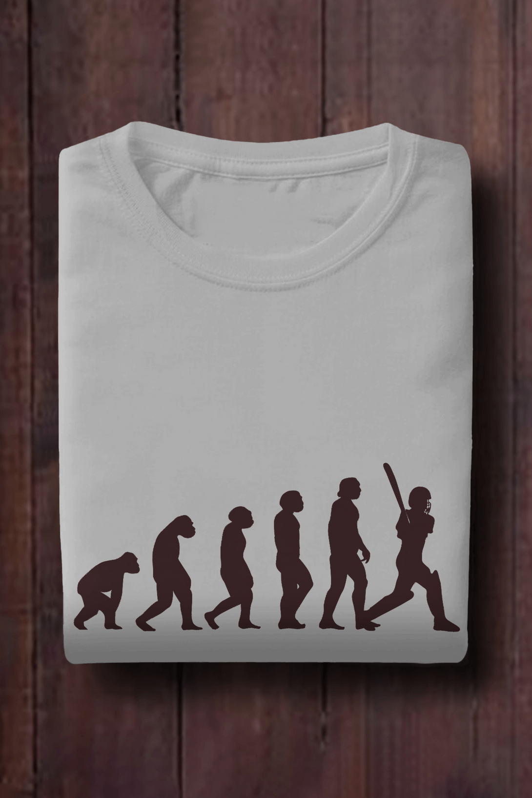 Evolution Of Cricket Printed T-Shirt For Men - WowWaves