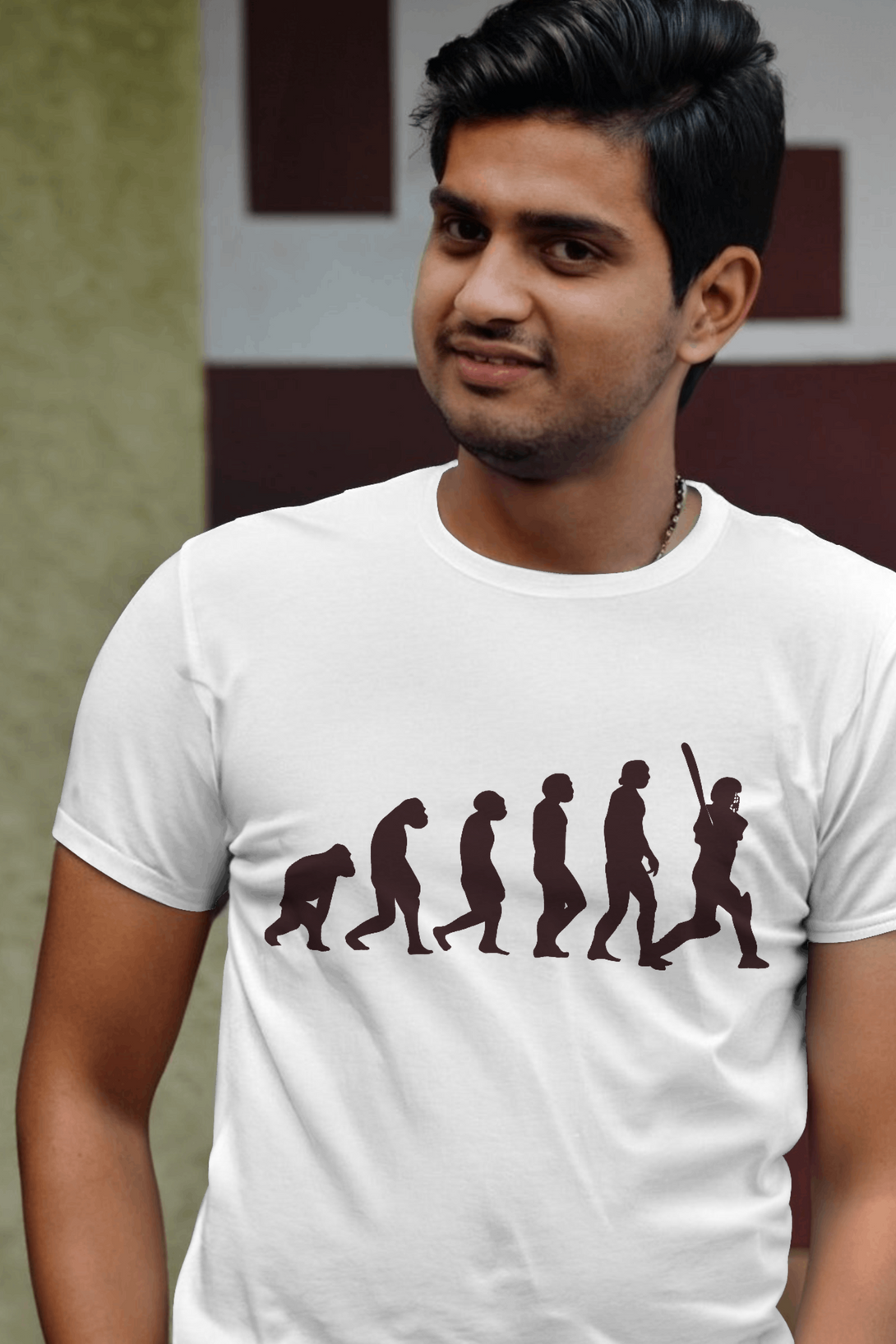 Evolution Of Cricket Printed T-Shirt For Men - WowWaves - 4