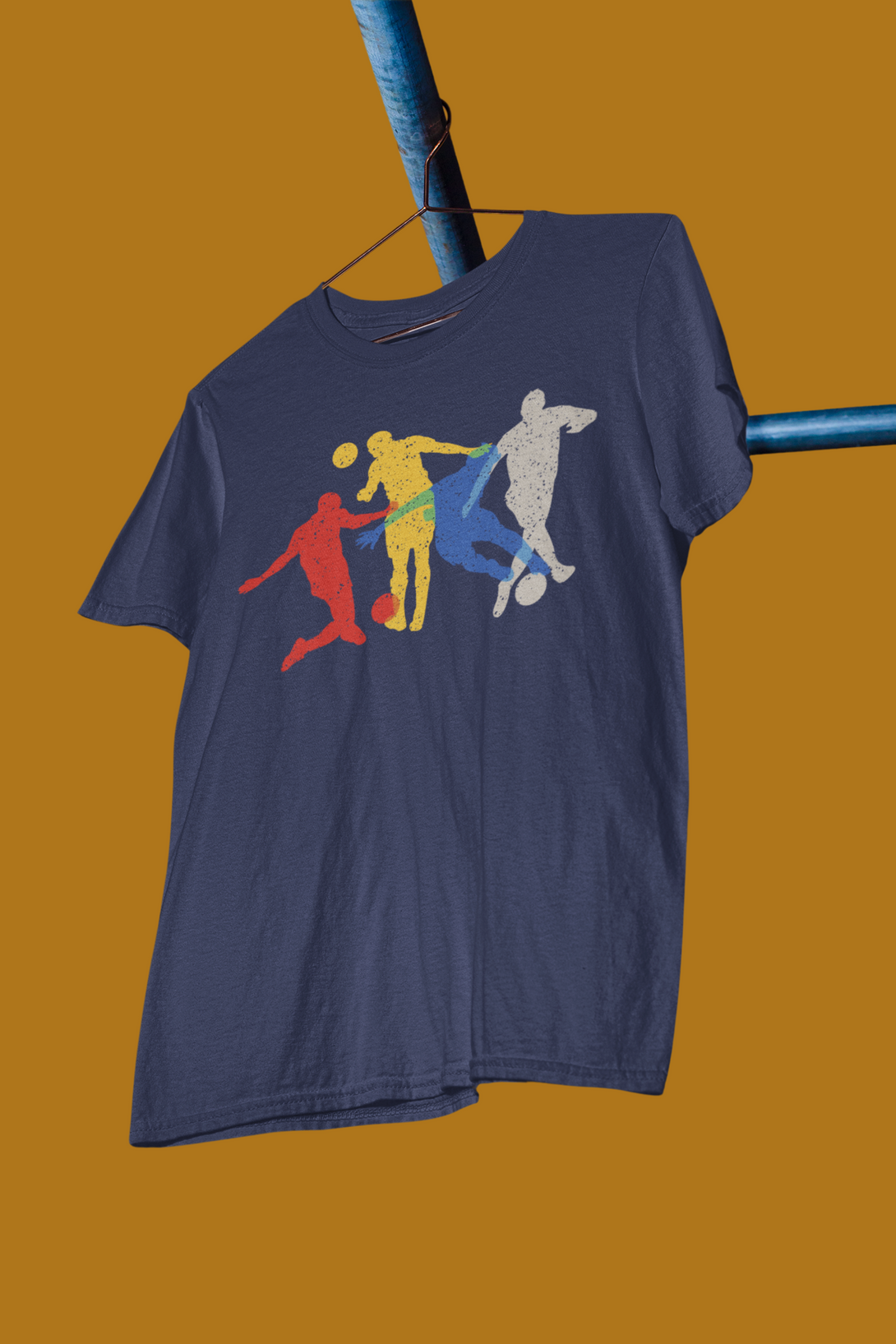 Football Fever Printed Oversized T-Shirt For Men - WowWaves - 3