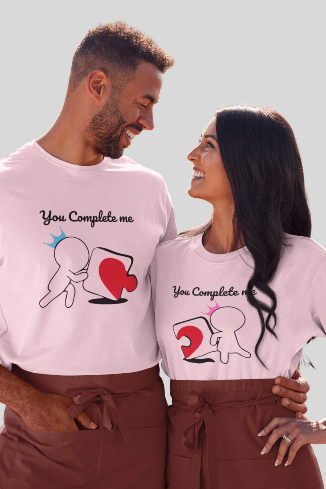 You Complete Me Couple T Shirt - WowWaves - 3