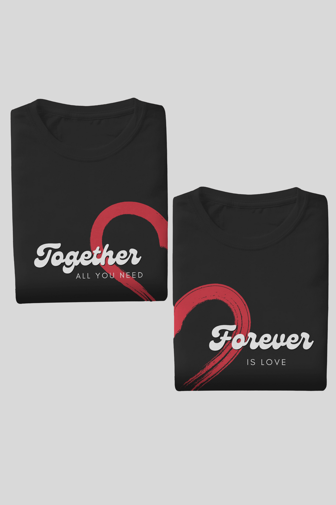 Together Forever Couple T Shirt - WowWaves - 1
