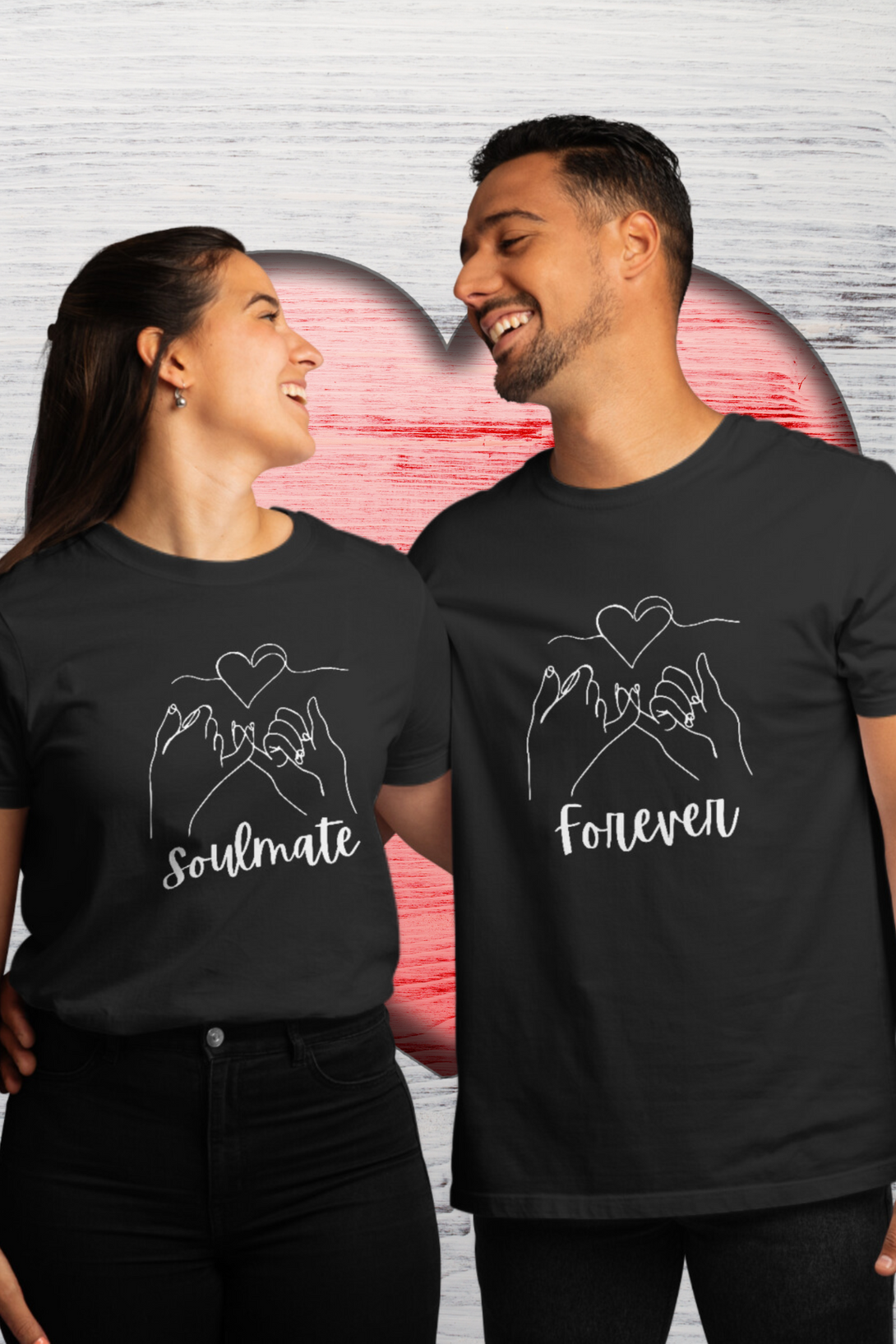 Soulmate Forever Couple T Shirt - WowWaves