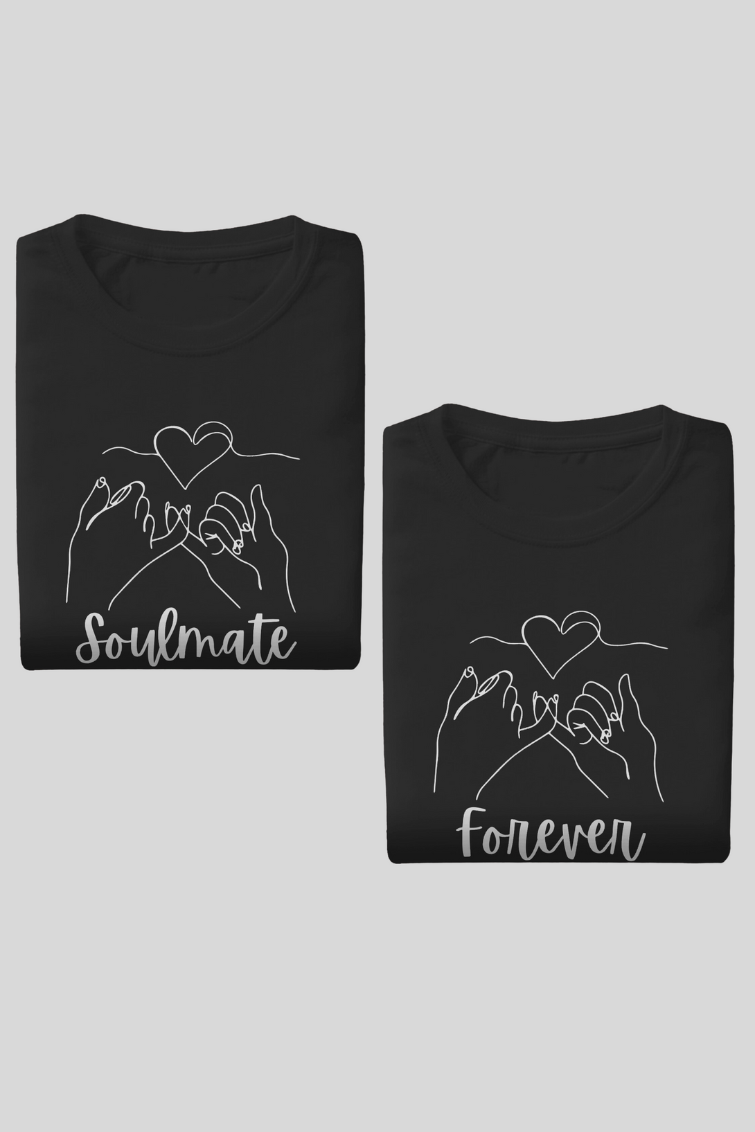 Soulmate Forever Couple T Shirt - WowWaves - 1