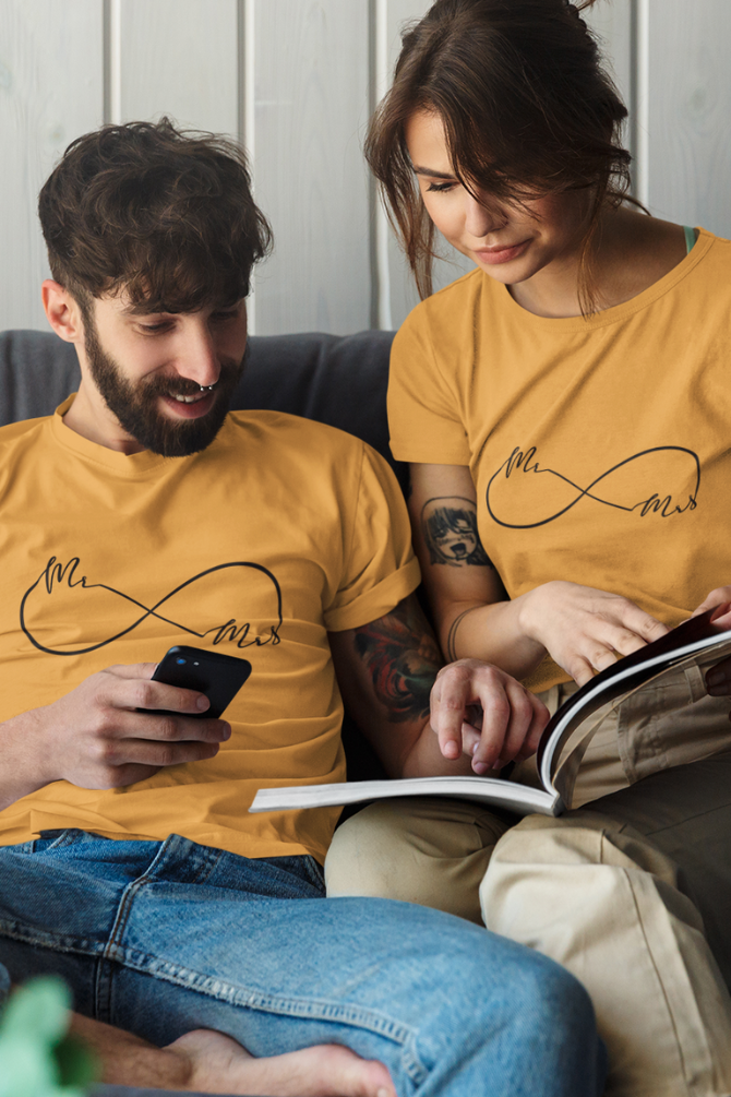 Mr And Mrs Couple T Shirt - WowWaves