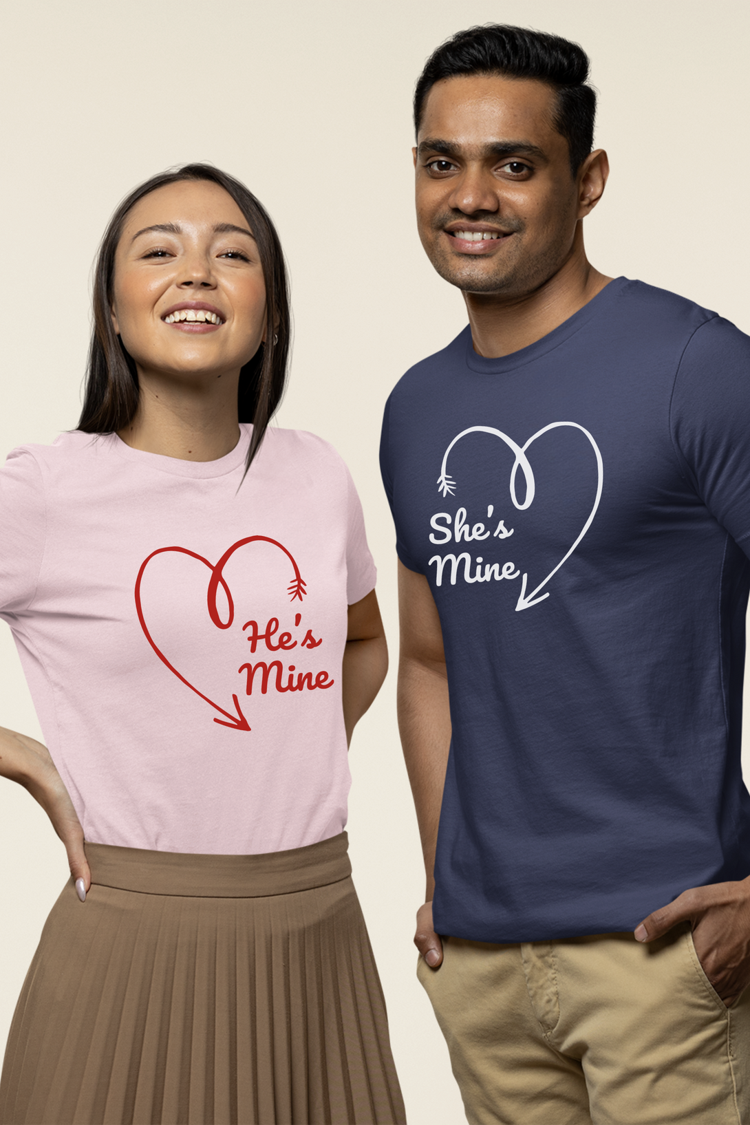 Mine Couple T Shirt - WowWaves - 3