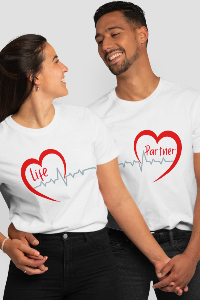 Life Partner Couple T Shirt - WowWaves - 2
