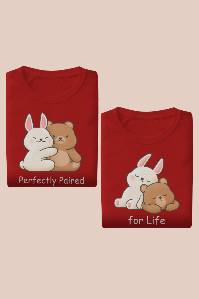 Perfectly Paired For Life Couple T Shirt - WowWaves - 1