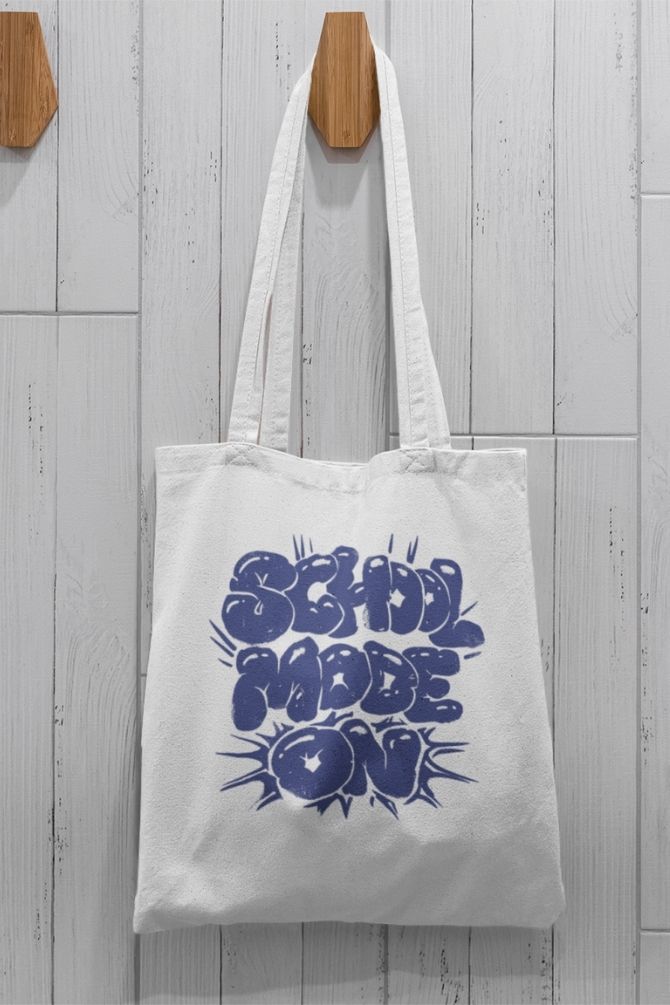 School Mode On Zipper Tote Bag -2