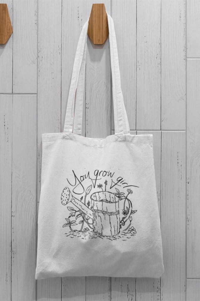 Fun Gardening Quote Zipper Tote Bag -2