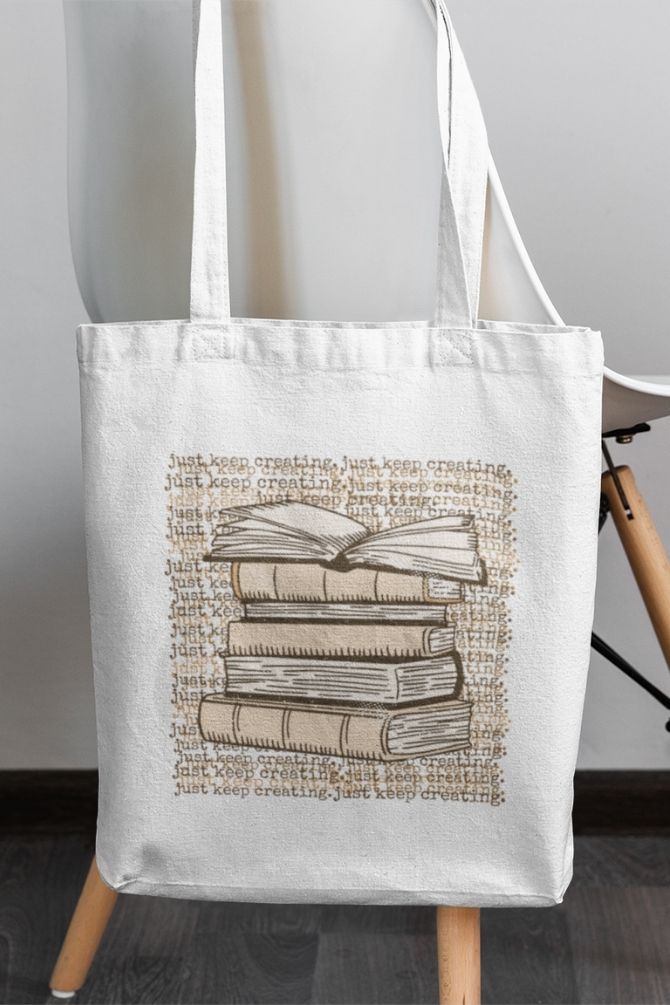 Books Lovers Zipper Tote Bag -2