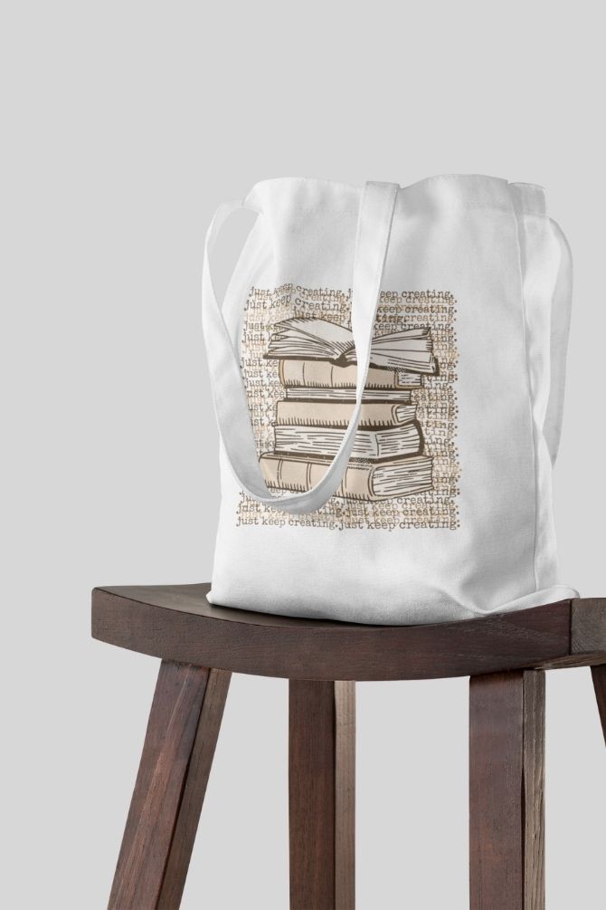 Books Lovers Zipper Tote Bag -4