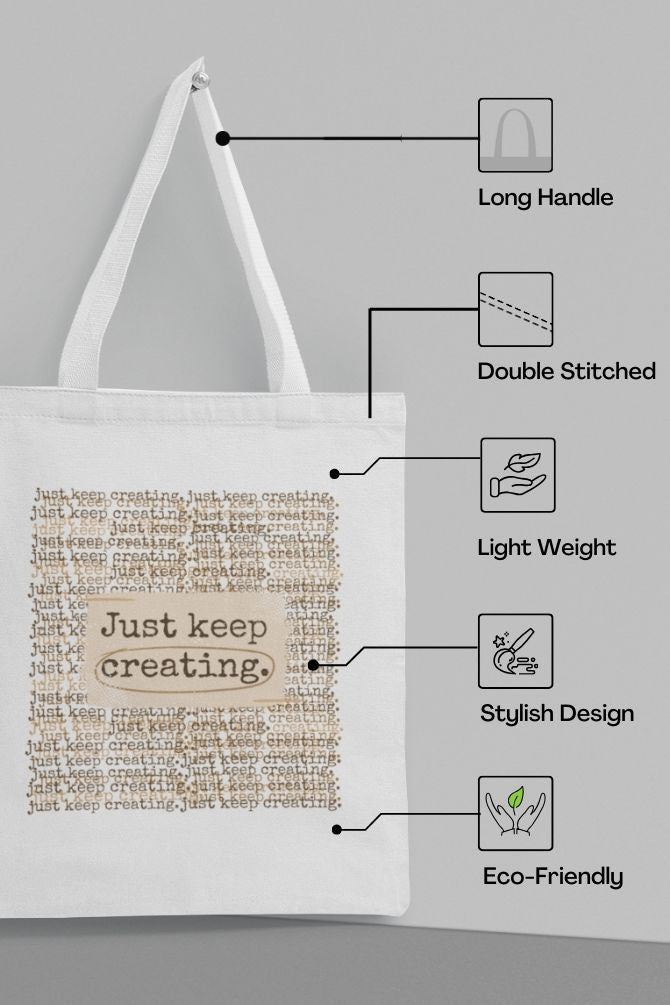 Writing Background Words Zipper Tote Bag -5