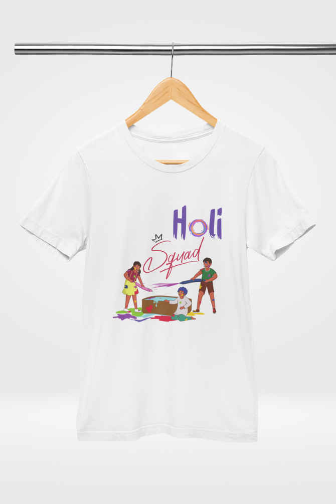 Holi Squad T-Shirt For Women - WowWaves - 5