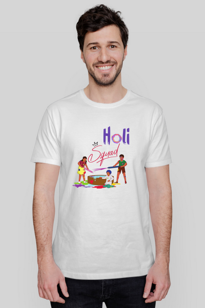 Holi Squad T-Shirt For Men - WowWaves - 4