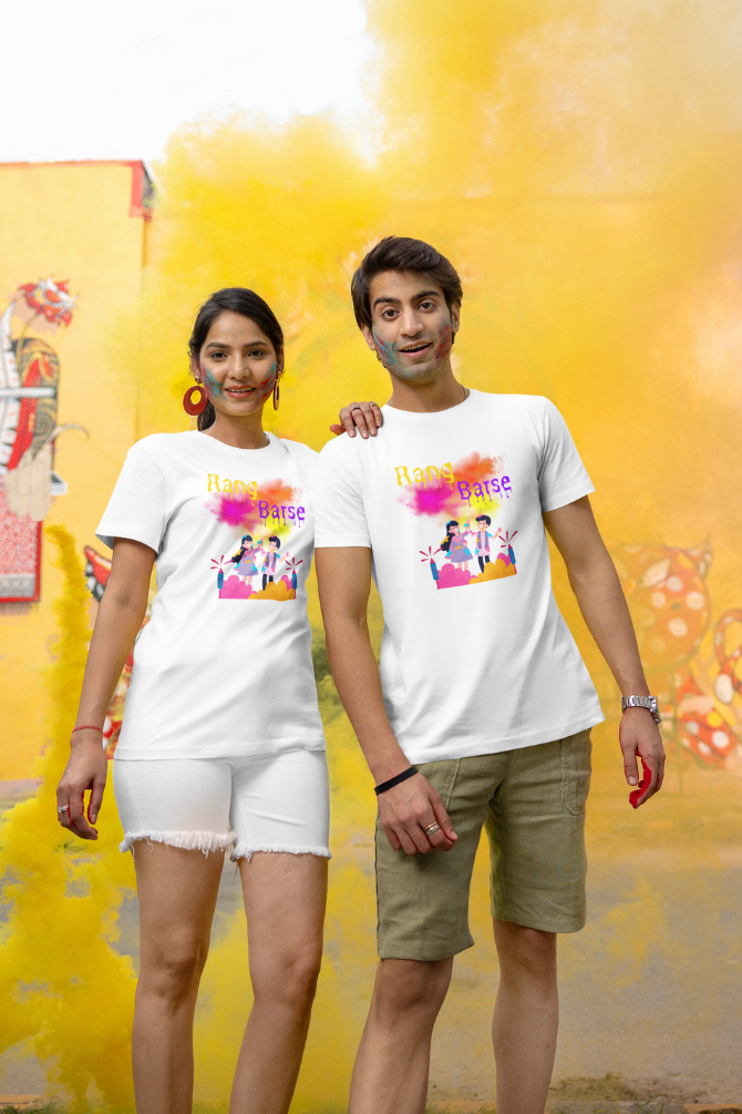 Rang Barse Holi T-Shirt For Women - WowWaves - 2