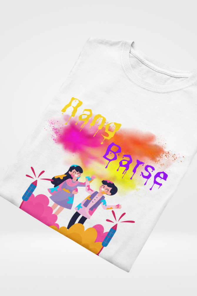 Rang Barse Holi T-Shirt For Women - WowWaves - 3