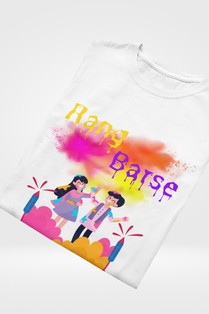 Rang Barse Holi T-Shirt For Men - WowWaves - 3