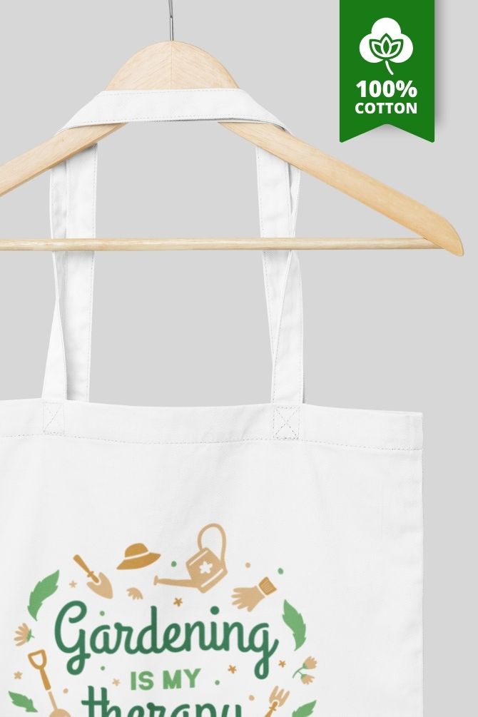 Gardening Is My Therapy Zipper Tote Bag -4