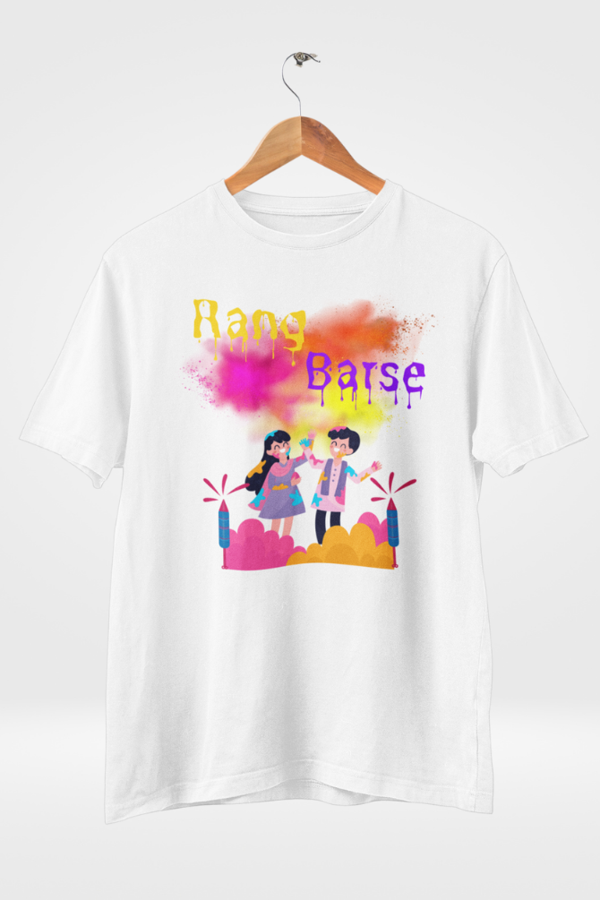 Rang Barse Holi T-Shirt For Women - WowWaves - 4