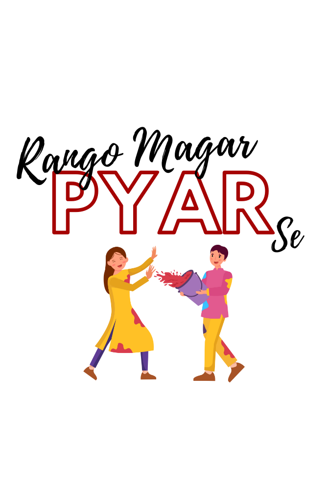 Rango Magar Pyar Se Holi T-Shirt For Women - WowWaves - 1