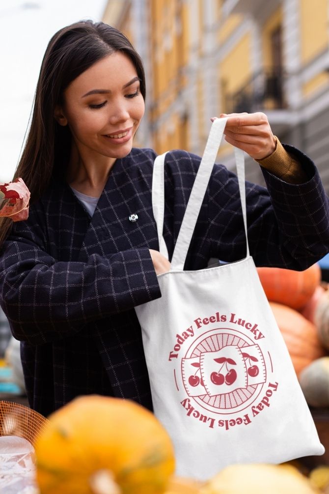 Cherry Delight Zipper Tote Bag