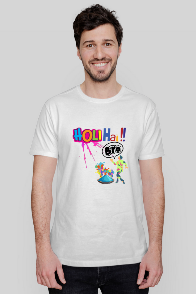 Holi Hai Bro! T-Shirt For Men - WowWaves - 4