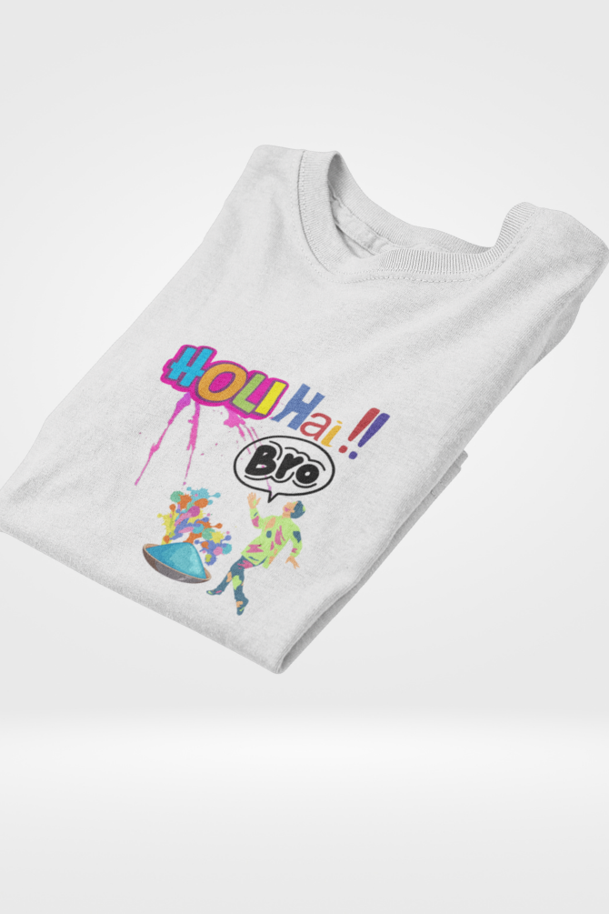 Holi Hai Bro! T-Shirt For Men - WowWaves - 3