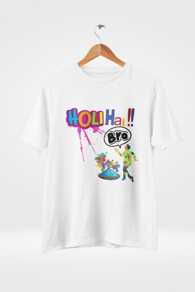 Holi Hai Bro! T-Shirt For Men - WowWaves - 5