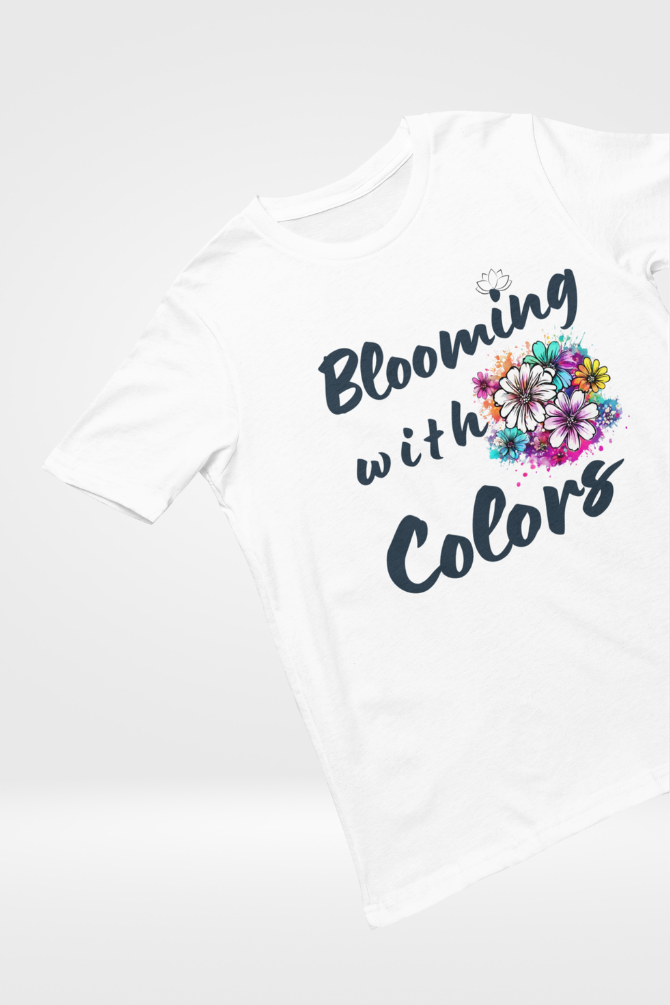 Blooming With Colors Holi T-Shirt For Women - WowWaves - 5