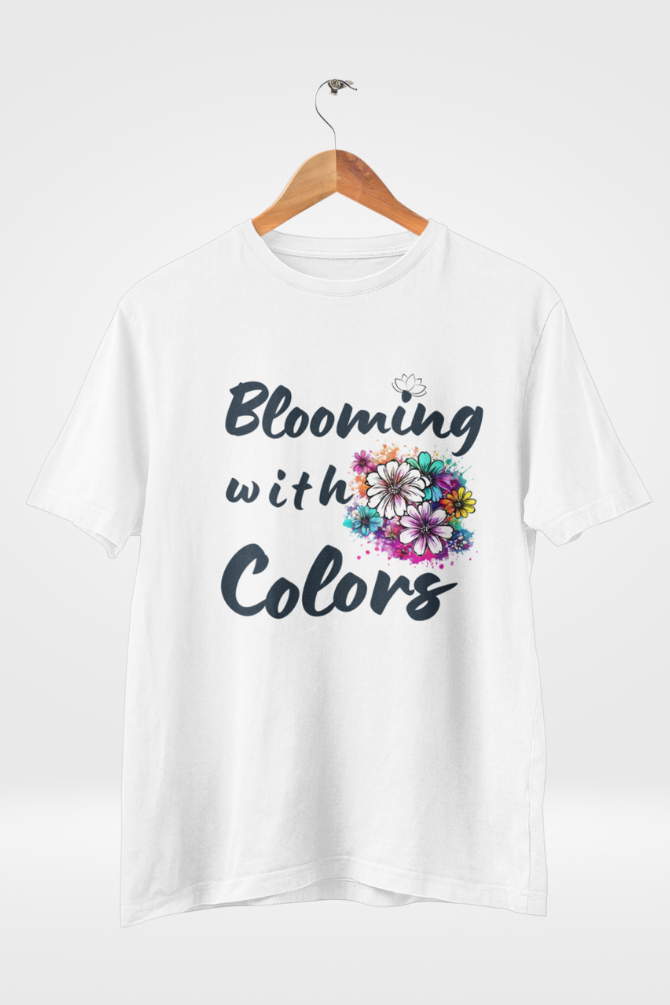 Blooming With Colors Holi T-Shirt For Women - WowWaves - 3