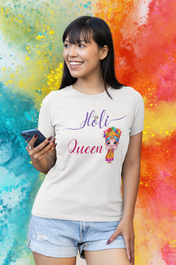 Holi Queen! T-Shirt For Women - WowWaves