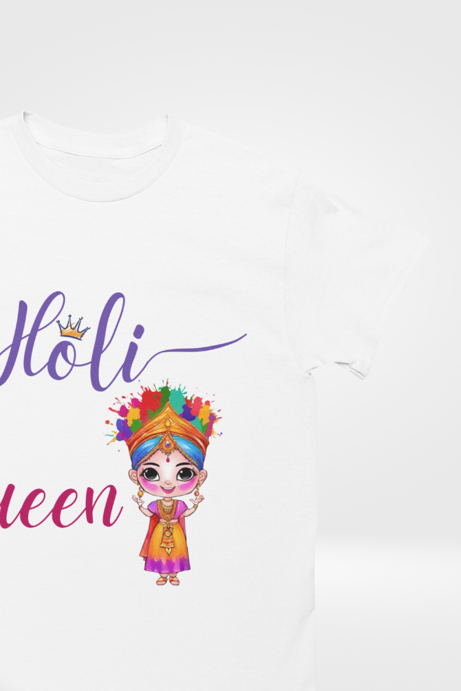 Holi Queen! T-Shirt For Women - WowWaves - 4