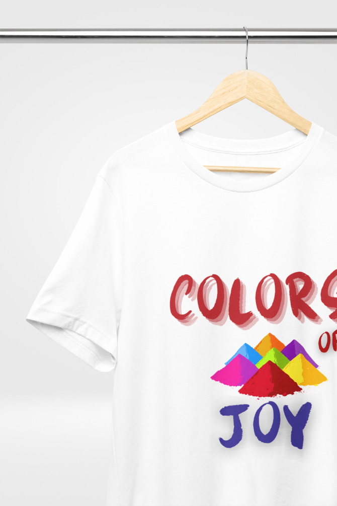 Colors Of Joy Holi T-Shirt For Men - WowWaves - 2