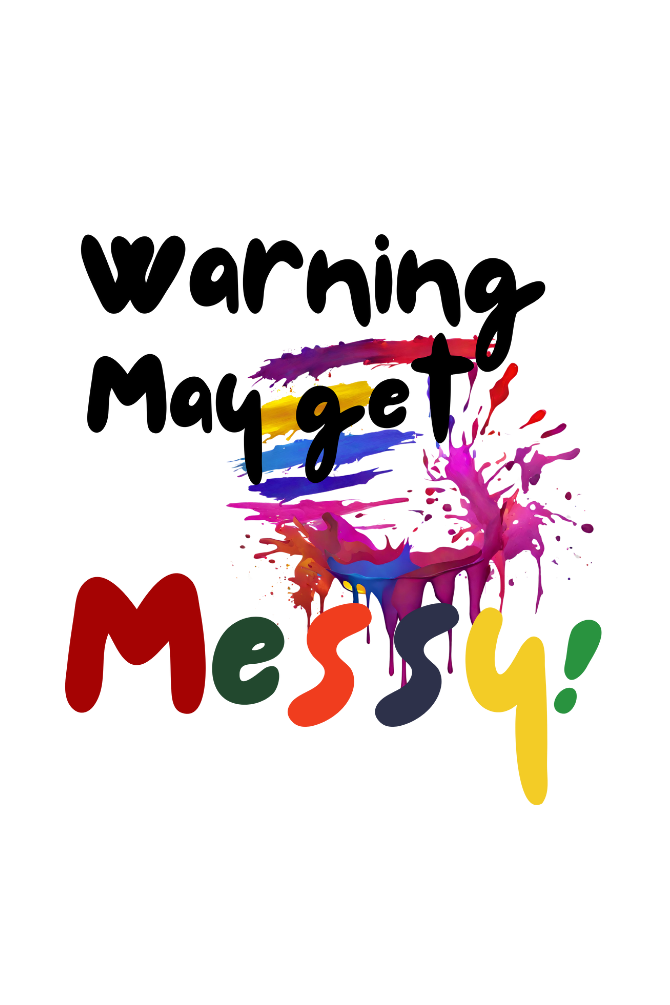 Warning: May Get Messy! Holi T-Shirt For Men - WowWaves - 1