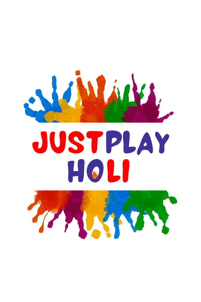 Just Play Holi T-Shirt For Women - WowWaves - 1
