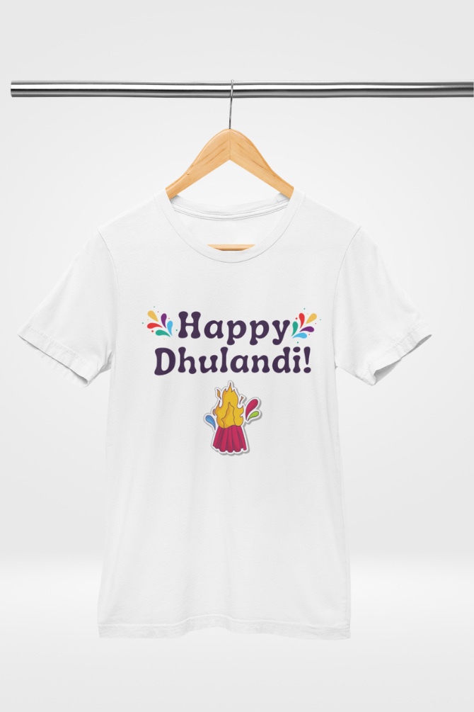 Happy Dhulandi Holi T-Shirt For Women - WowWaves - 5