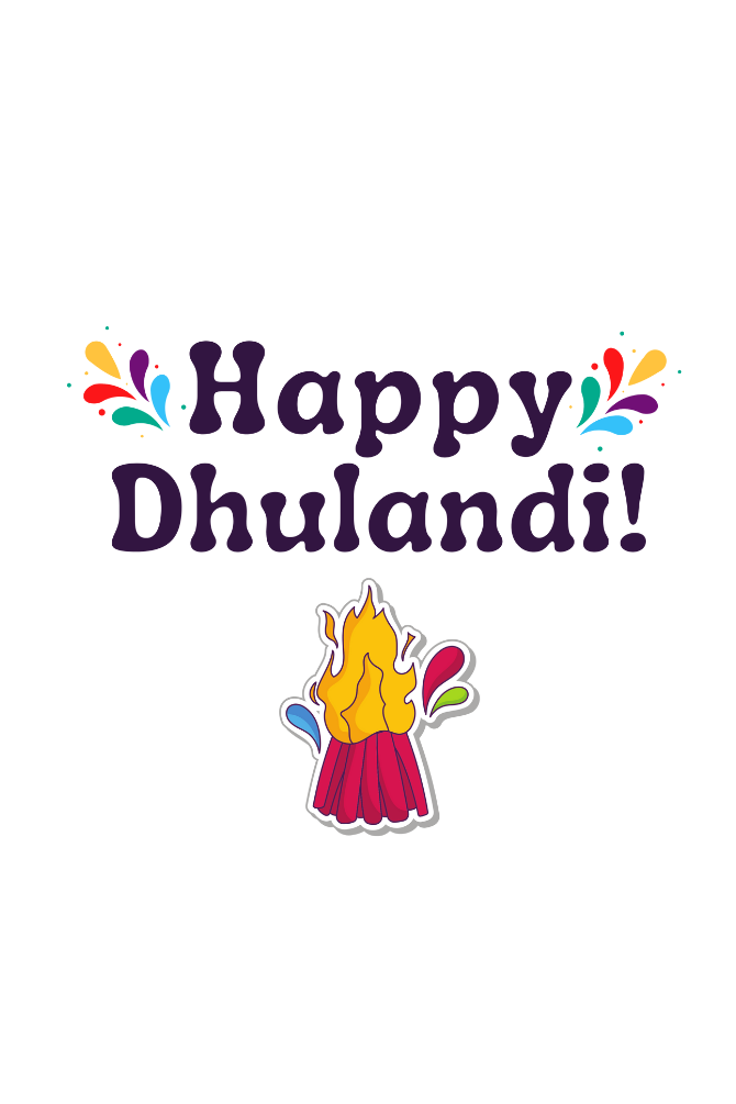 Happy Dhulandi Holi T-Shirt For Women - WowWaves - 1