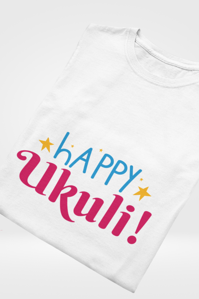 Happy Ukuli Holi T-Shirt For Women - WowWaves - 5