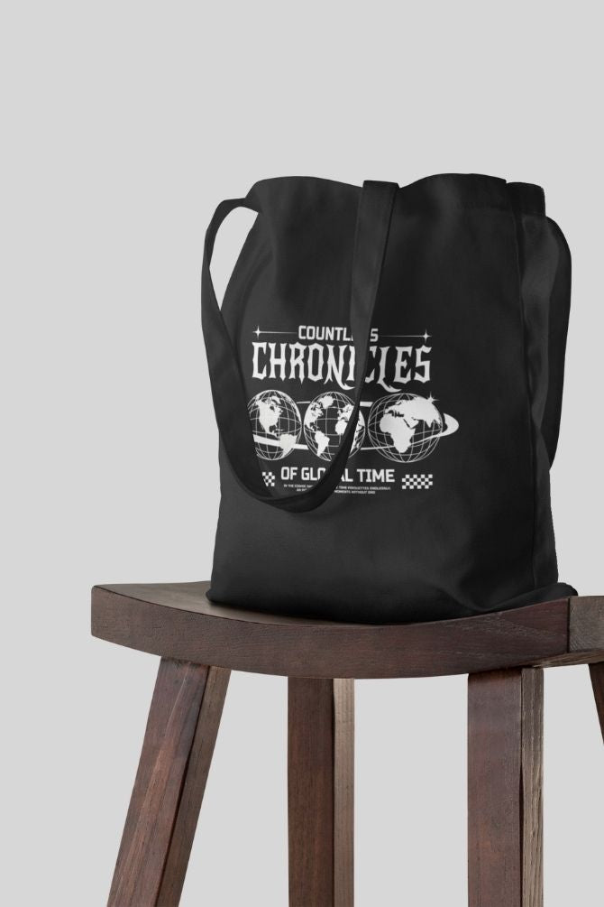 Countless Chronicles Earth Zipper Tote Bag -3