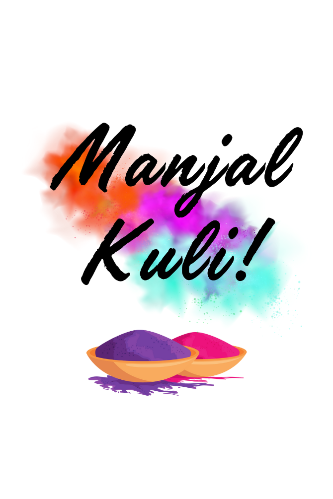 Manjal Kuli Holi T-Shirt For Women - WowWaves - 1