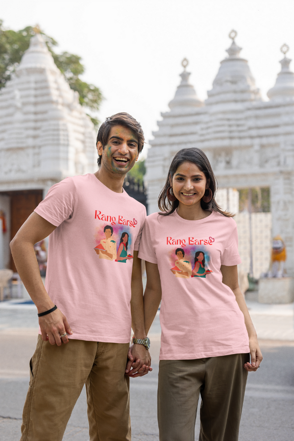 Rang Barse Printed Holi T-Shirt For Women - WowWaves