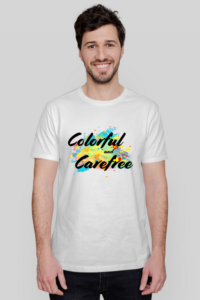Colorful & Carefree Holi T-Shirt For Men - WowWaves - 4