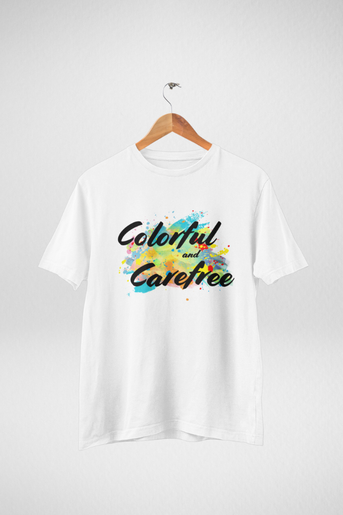 Colorful & Carefree Printed Holi T-Shirt For Women - WowWaves - 5