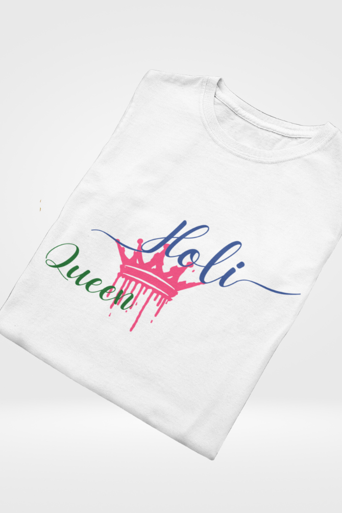 Colorful Holi Queen! T-Shirt For Women - WowWaves - 3