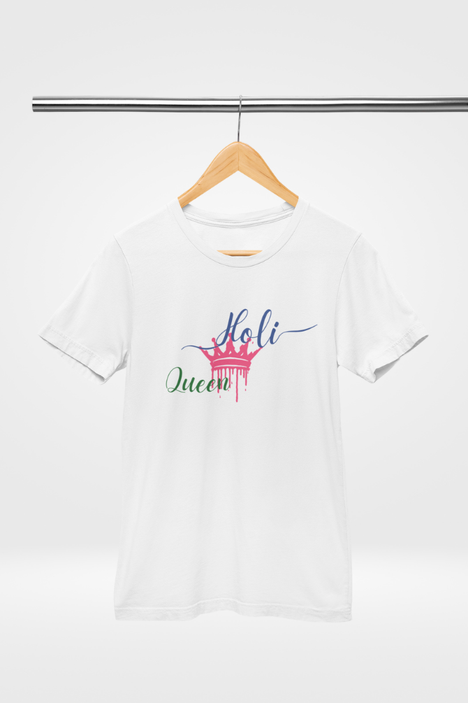 Colorful Holi Queen! T-Shirt For Women - WowWaves - 5