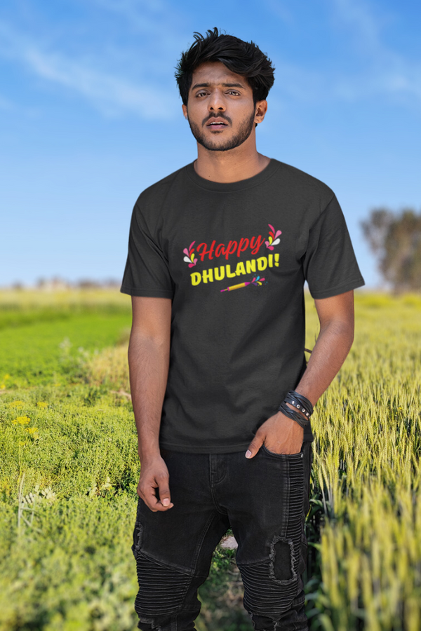 Happy Dhoolivandan T-Shirt For Men - WowWaves