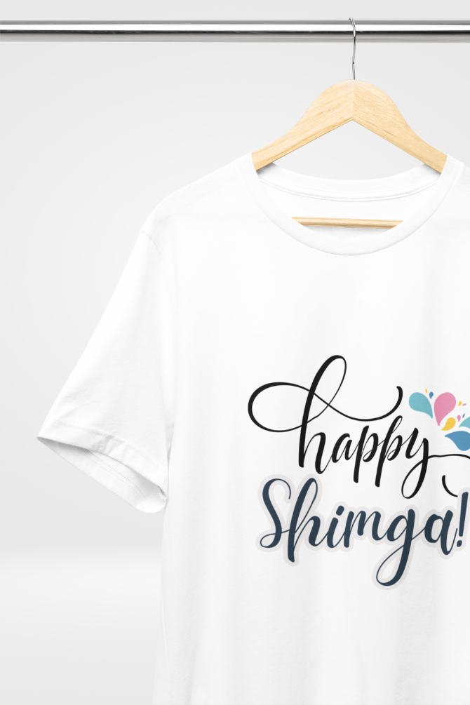 Happy Shimga Holi T-Shirt For Men - WowWaves - 4
