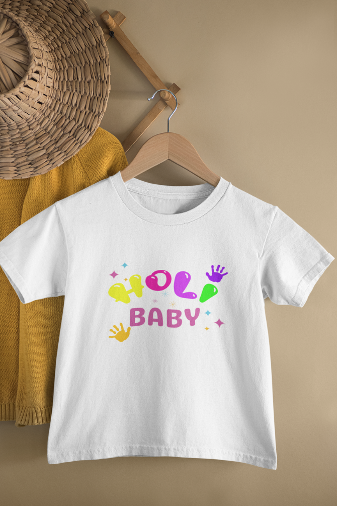 Holi Baby T-Shirt For Boy - WowWaves - 3