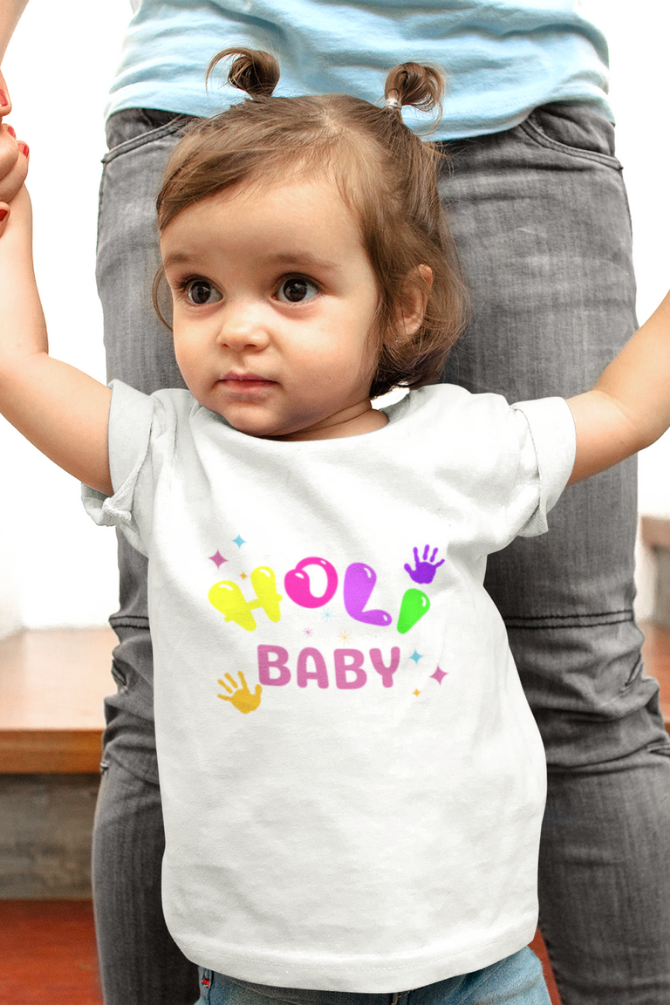 Holi Baby T-Shirt For Girl - WowWaves - 2